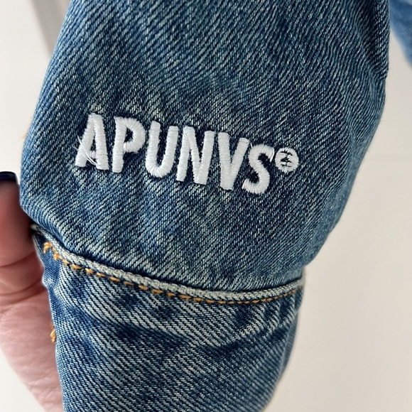 Aape by bathing ape denim jacket with camo hood - Picture 4 of 7